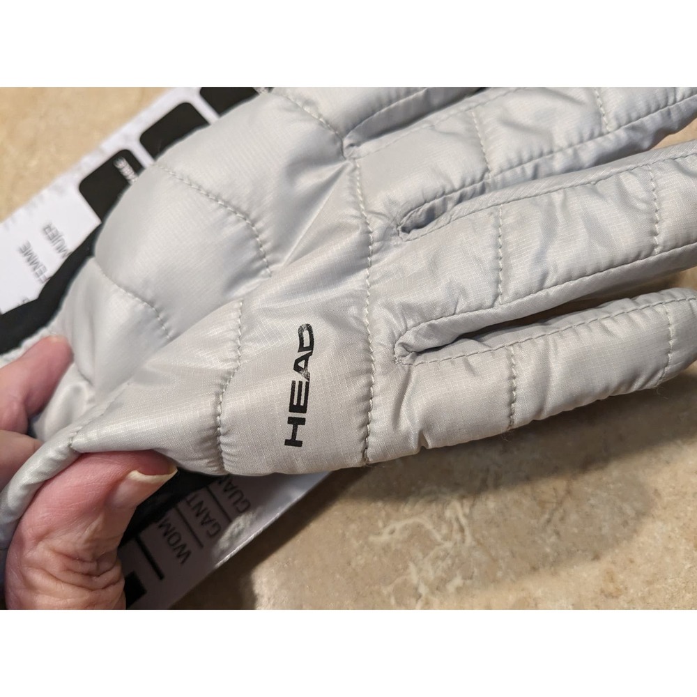 HEAD white/silver gloves